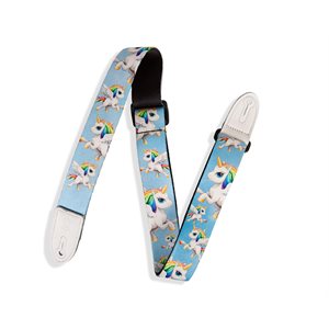 LEVY'S - MPJR-005 - junior strap - Unicorns Light Blue, White - Multi 1.5