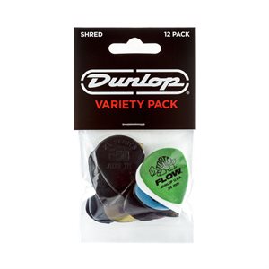 DUNLOP - PVP118 - SHRED PICK VARIETY - ensemble de 12 pick