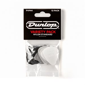 DUNLOP - PVP44 - NYLON STANDARD PICK VARIETY PACK - packet de 12