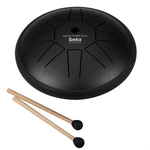 SELA PERCUSSION - SE360 - TAMBOUR À LANGUETTE MÉTALLIQUE 6“ C Major - Noir