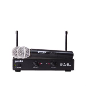 GEMINI - UHF-02M-S34 - SYSTÈME DE DOUBLE MICROPHONE SANS FIL