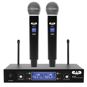 CAD - WX200 - SYSTÈME DE MICROPHONE À DOUBLE SANS FIL UHF