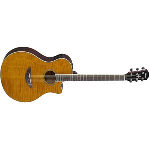 YAMAHA - APX600FM Acoustique Électrique w / Cutaway - Flame Maple Amber