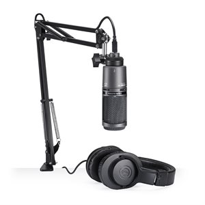 AUDIO TECHNICA - AT2020USB+PK - Ensemble de Streaming / Podcasting - USB