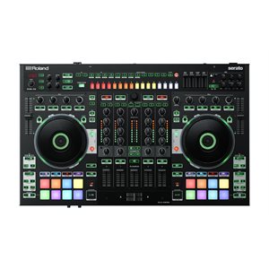 ROLAND - DJ-808 - Contrôleur Serato DJ Pro 4 platines avec boîte à rythmes et transformateur vocal