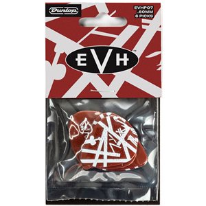 DUNLOP - EVHP07 - Eddie Van Halen Shark Guitar Max Grip .60mm - Paquet de 6