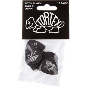 DUNLOP - TORTEX JAZZ III - 1.00MM - ensemble de 12 pick