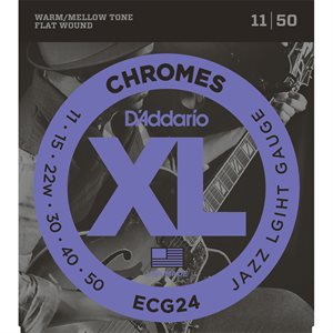 D'ADDARIO - ECG24 - cordes de guitare - flatwound - 11-52