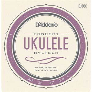 D'ADDARIO - EJ88C - ukulélés de concert cordes Nyltech