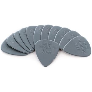 DUNLOP - NYLON STANDARD 0.88MM - ensemble de 12 pick