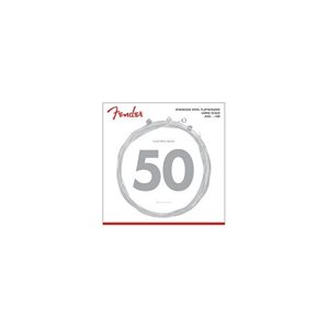 FENDER - Stainless 9050's Bass Strings, Stainless Steel Flatwound, 9050ML .050-.100, (4)