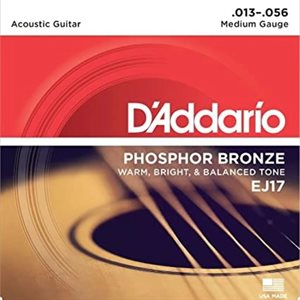 D'ADDARIO - EJ17 - Cordes de guitare acoustique - Phosphor Bronze - 13-56