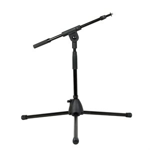 K&M - 25907-BLACK - Low-Level Mic Stand with Short Boom