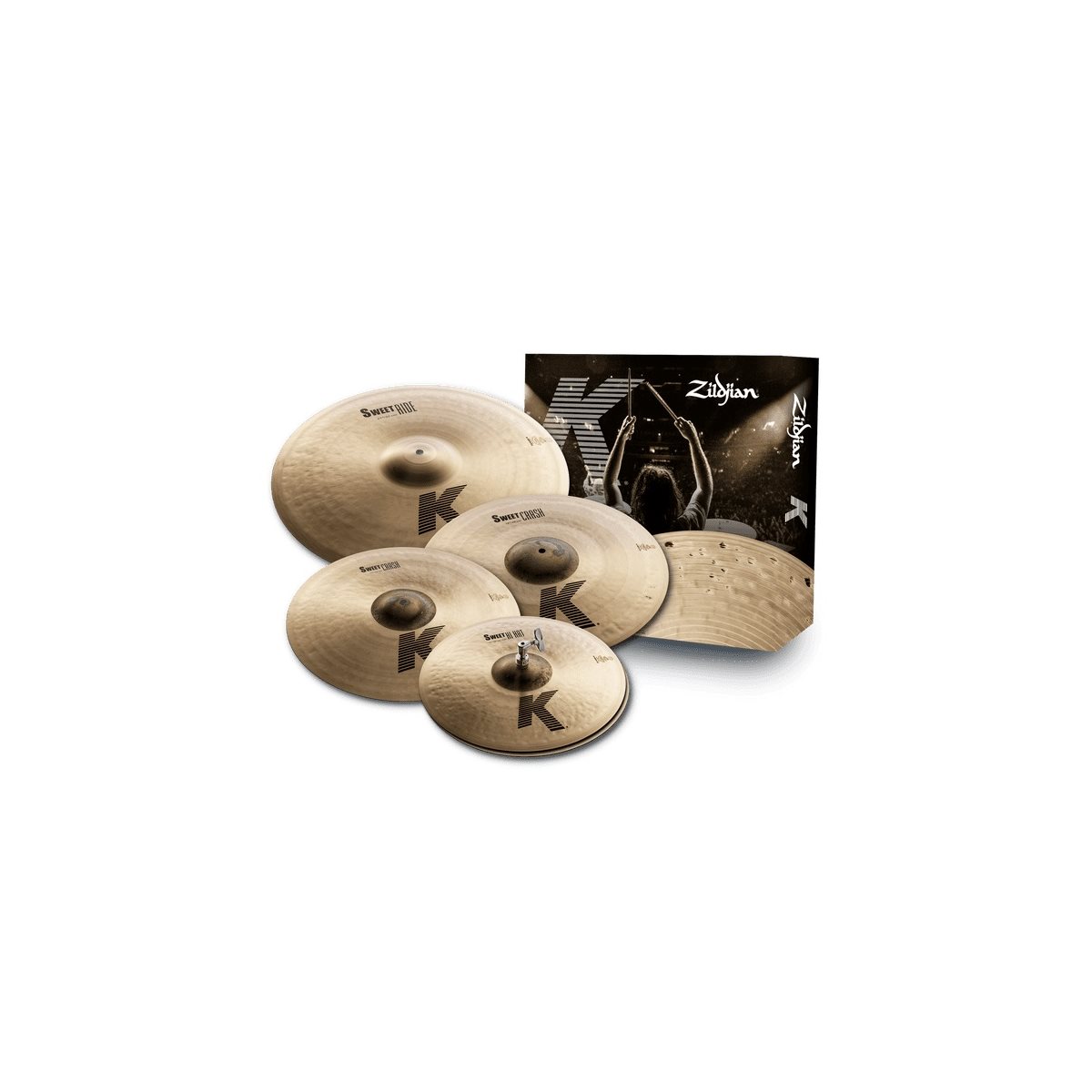 ZILDJIAN - KS5791 - K Sweet Cymbal Set - 15 / 17 / 19 / 21 inch