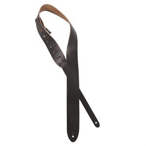 LEVY'S - M12 Chrome-tan Leather GUITAR STRAP - BLACK