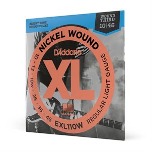 D'ADDARIO - EXL110W - Cordes de guitare électrique - 3ème corde enroulée - 10-46