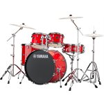 YAMAHA - Rydeen - ensemble de batterie 5-Pièces avec quincallerie (22,10,12,16,SNARE) - Hot Red