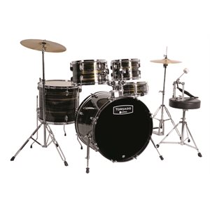 MAPEX - ensemble de batterie TORNADO ROCK - Ebony Yellow Grain