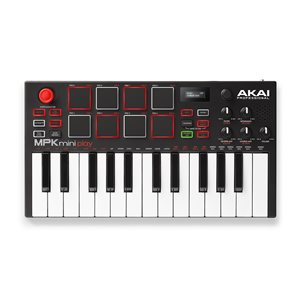 AKAI - mini play mk3 - contrôleur midi - 25 touches - haut-parleur intégré