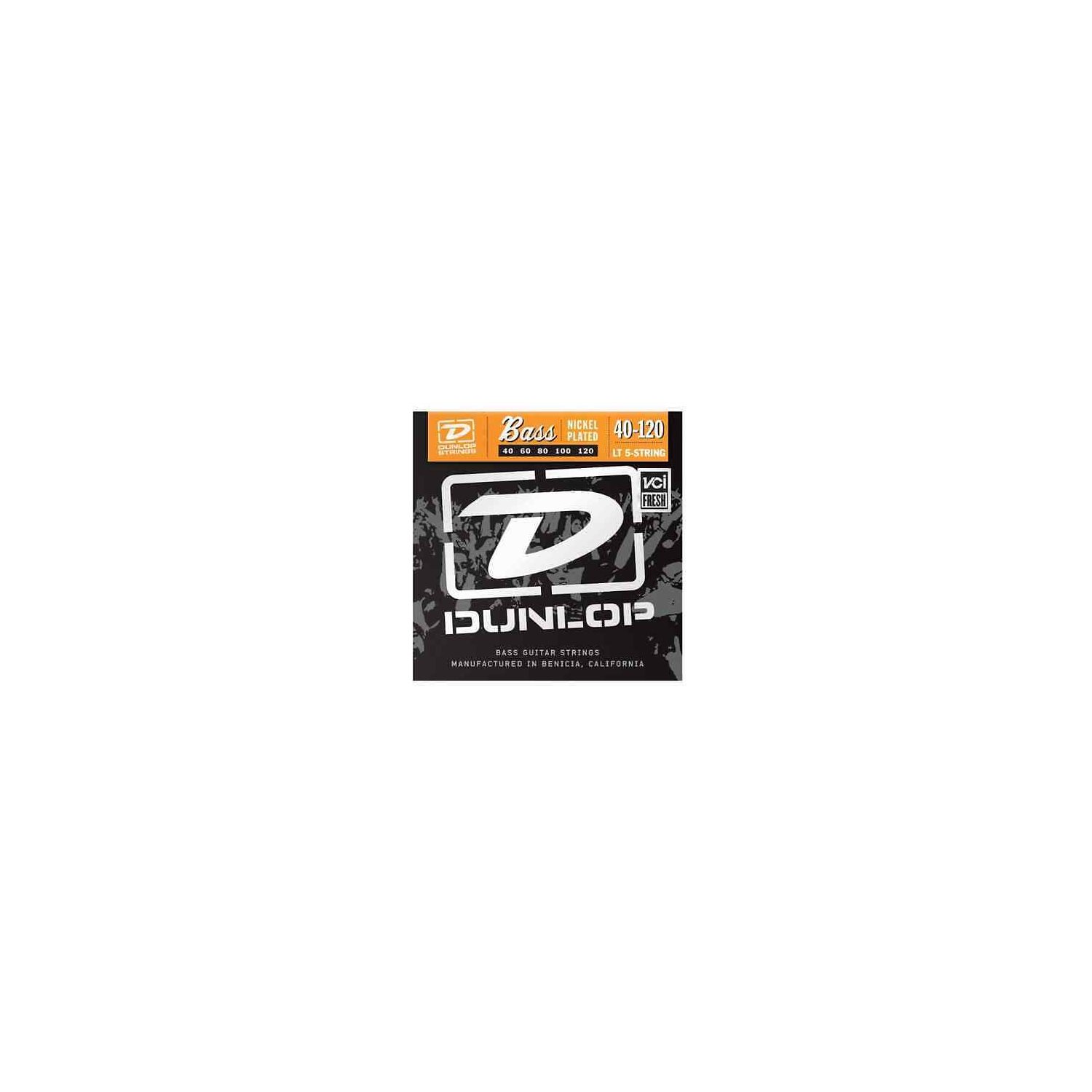 DUNLOP - DBN1065 - Bass Nickel Steel L 5 string set - 40-120