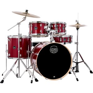 MAPEX - ensemble de batterie Venus Rock 5 Pièces - Crimson Red Sparkle